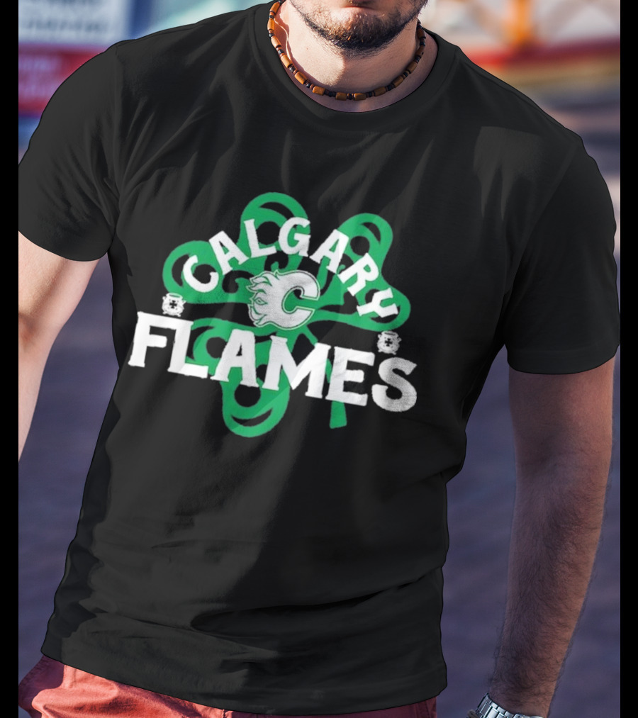 Calgary Hockey St. Patrick’s Day Richmond Shamrock T-Shirt