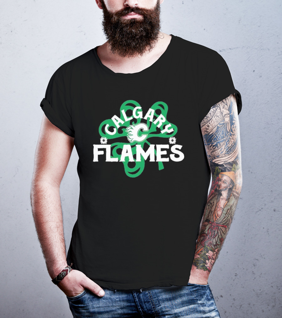 Calgary Hockey St. Patrick’s Day Richmond Shamrock T-Shirt