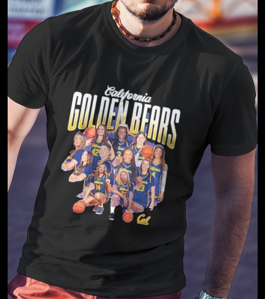 California Golden Bears Women’s Basketball Team Collage T-Shirt