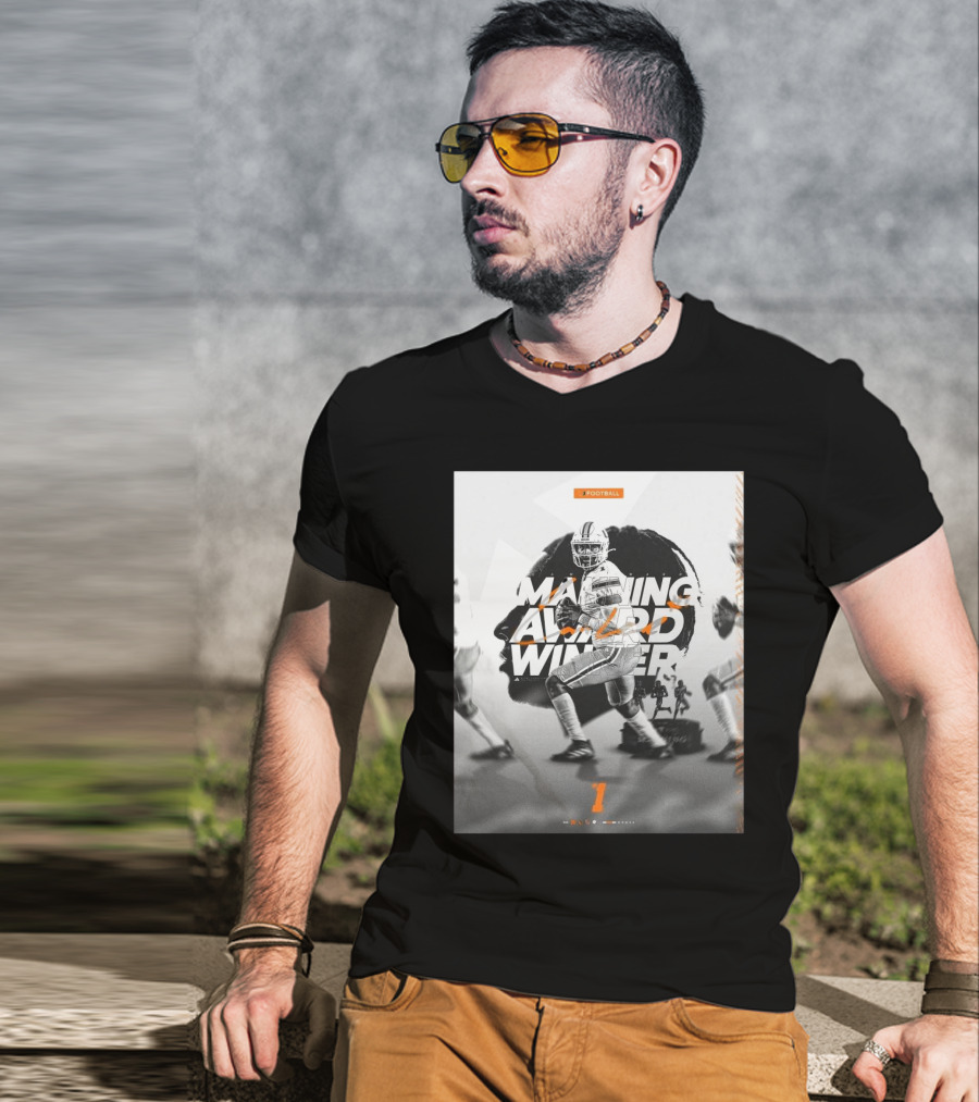 Cameron Ward Is Your Manning Award Winner Miami Hurricanes Football T-Shirt