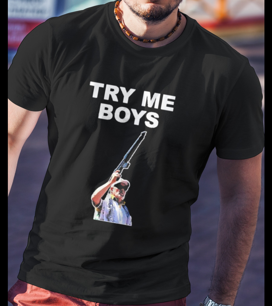 Carl Niehaus Try Me Boys Pro Gun T-Shirt
