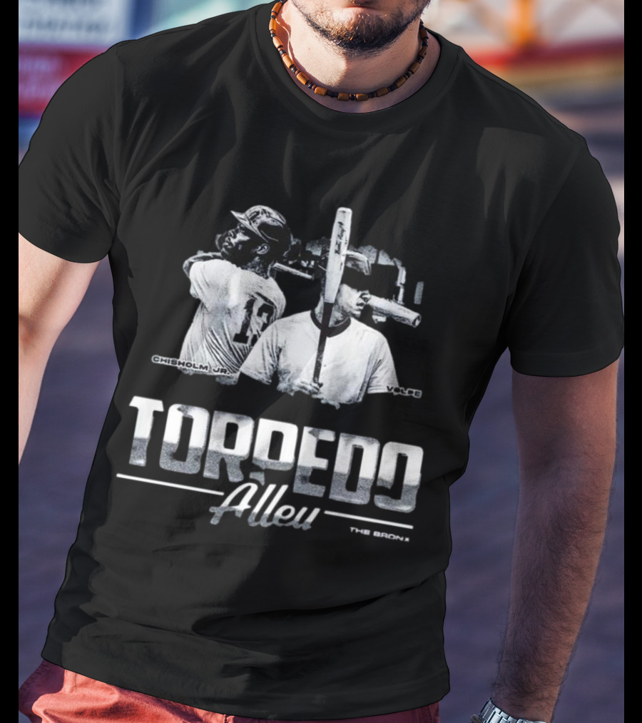 Chisholm Jr Volpe Torpedo Alley The Bronx Yankees T-Shirt
