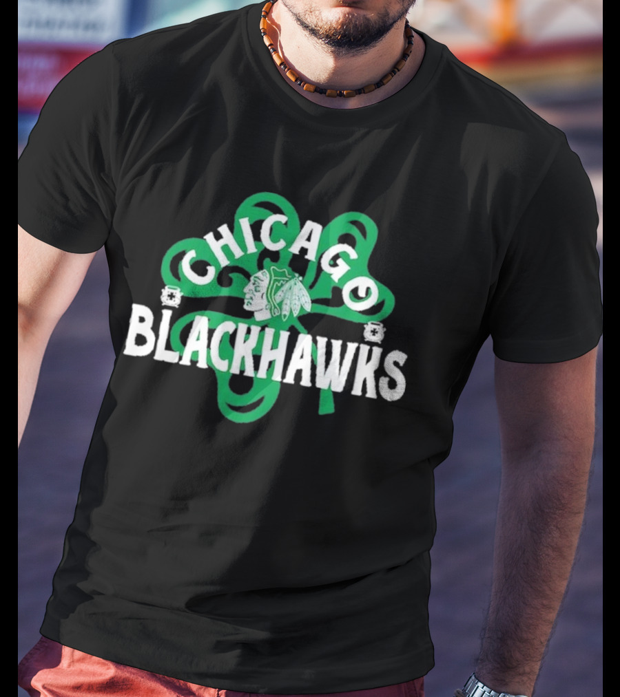 Chicago Hockey St. Patrick’s Day Richmond Shamrock T-Shirt