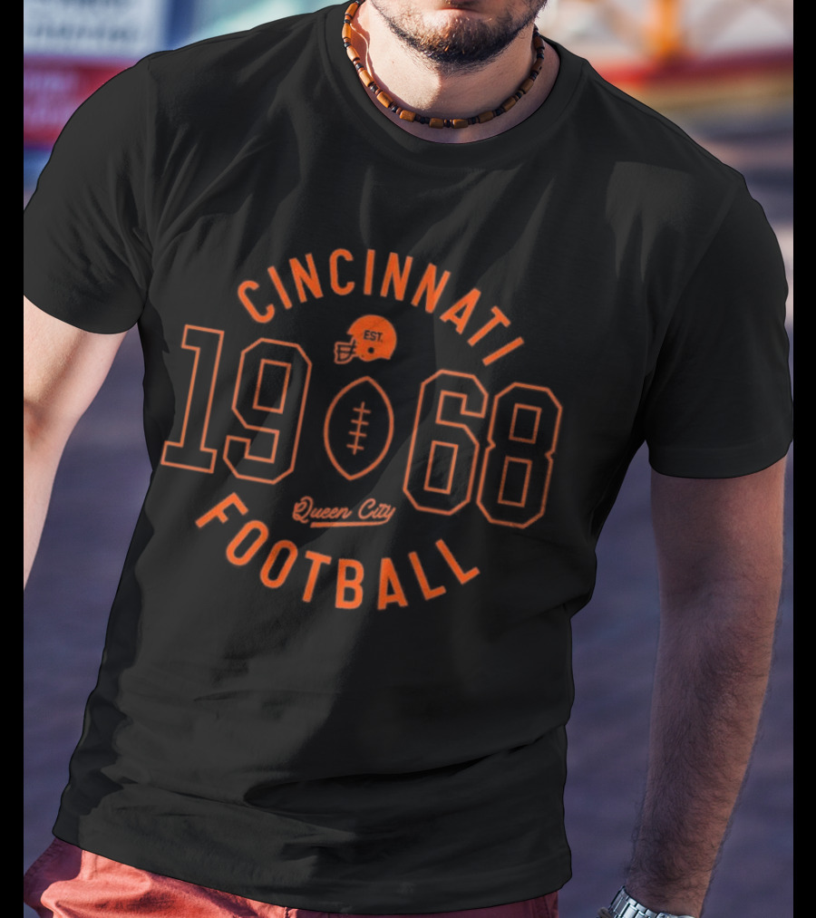 Cincinnati Football 1968 Circle Logo T-Shirt