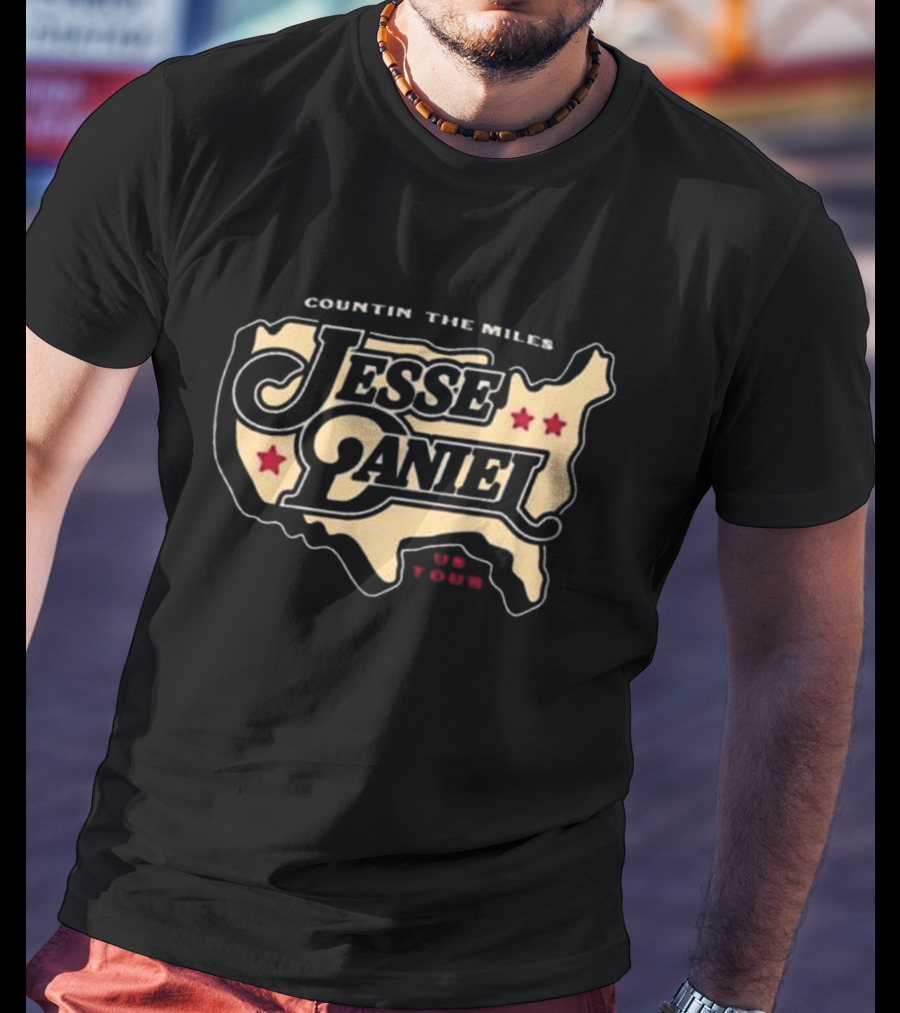 Countin’ The Miles Jesse Daniel Us Tour T-Shirt