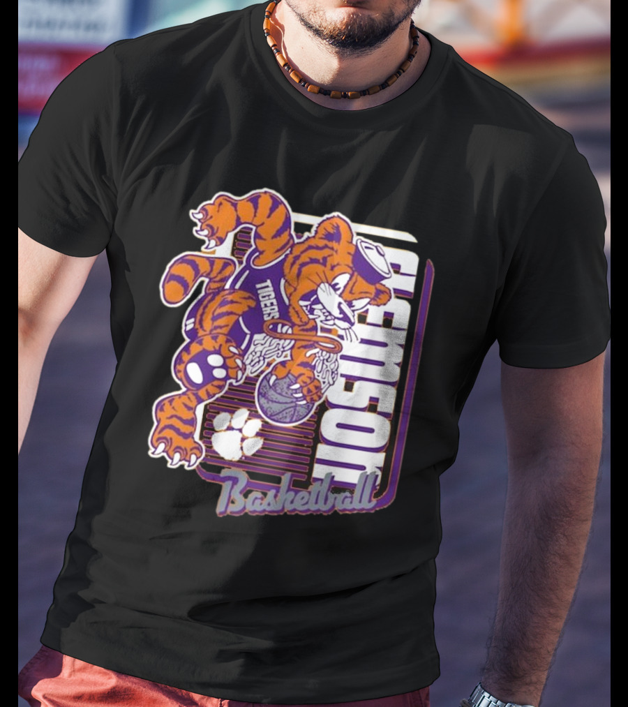 Clemson Tigers Basketball Mascot Dunk 2025 T-Shirt