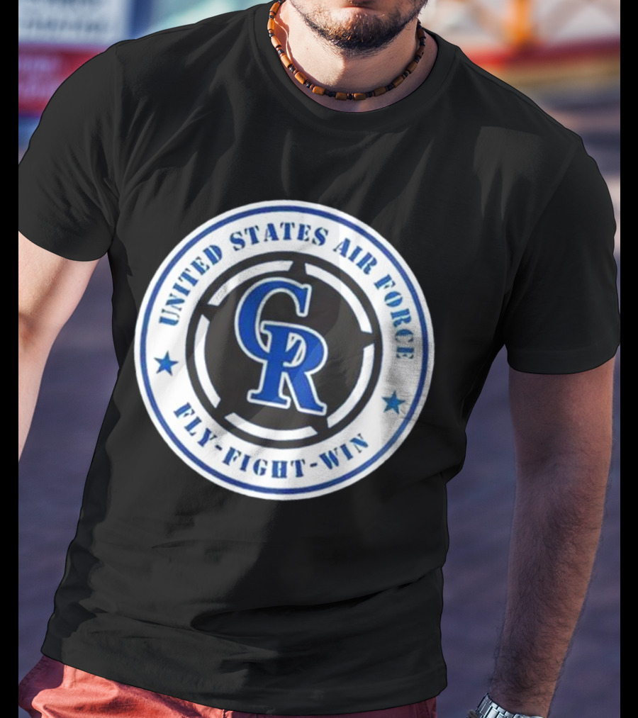 Colorado Rockies United States Air Force Fly Fight Win Military Appreciation Night 2025 T-Shirt