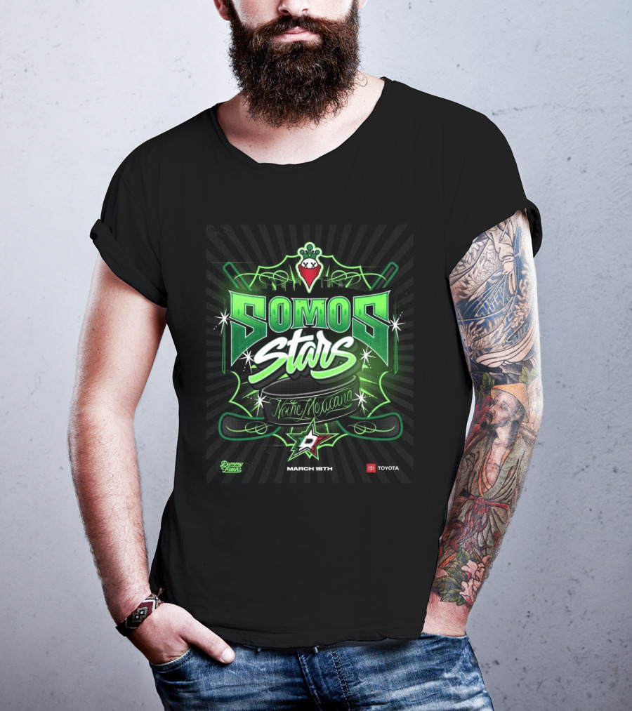 Dallas Stars Feliz Noche Mexicana T-Shirt