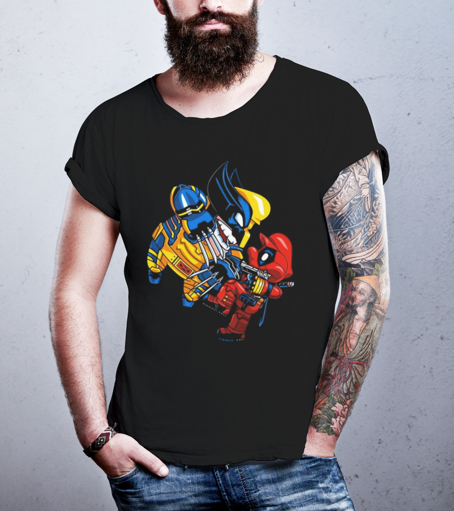 Deadplumber And Warverine Mashup Battle T-Shirt