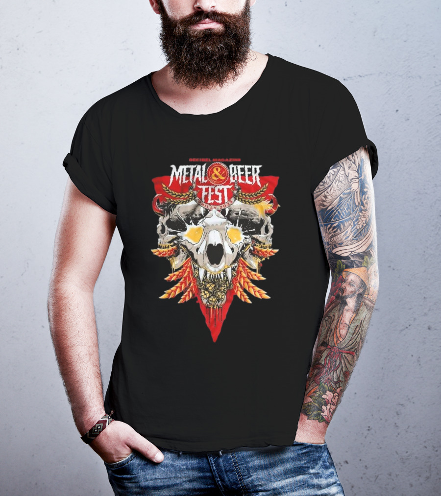 Decibel Magazine The Decibel Metal And Beer Fest 2025 Soon To Be Drunk April 4-5 At The Fillmore Art By Mike Wahlberg T-Shirt