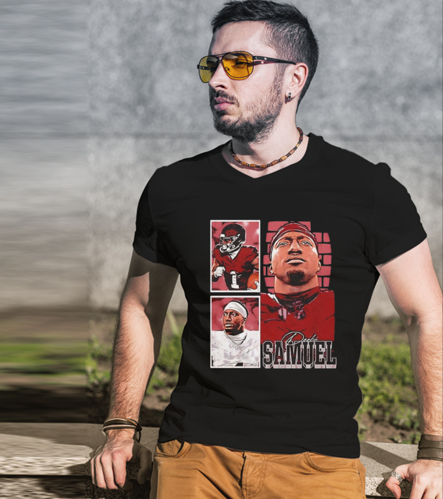 Deebo Samuel Washington Commanders NFLPA Football Signature Vintage T-Shirt