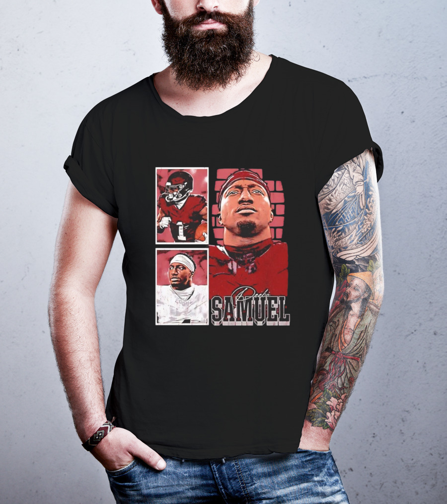 Deebo Samuel Washington Commanders NFLPA Football Signature Vintage T-Shirt