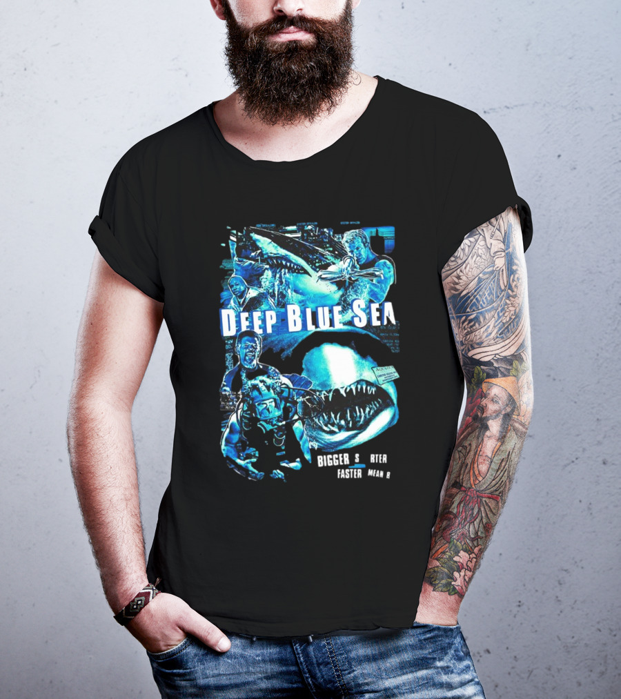 Deep Blue Sea Bigger Smarter Faster Meaner T-Shirt