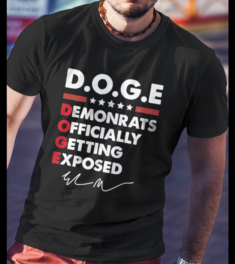 Doge Department Of Government Efficiency Signature T-Shirt
