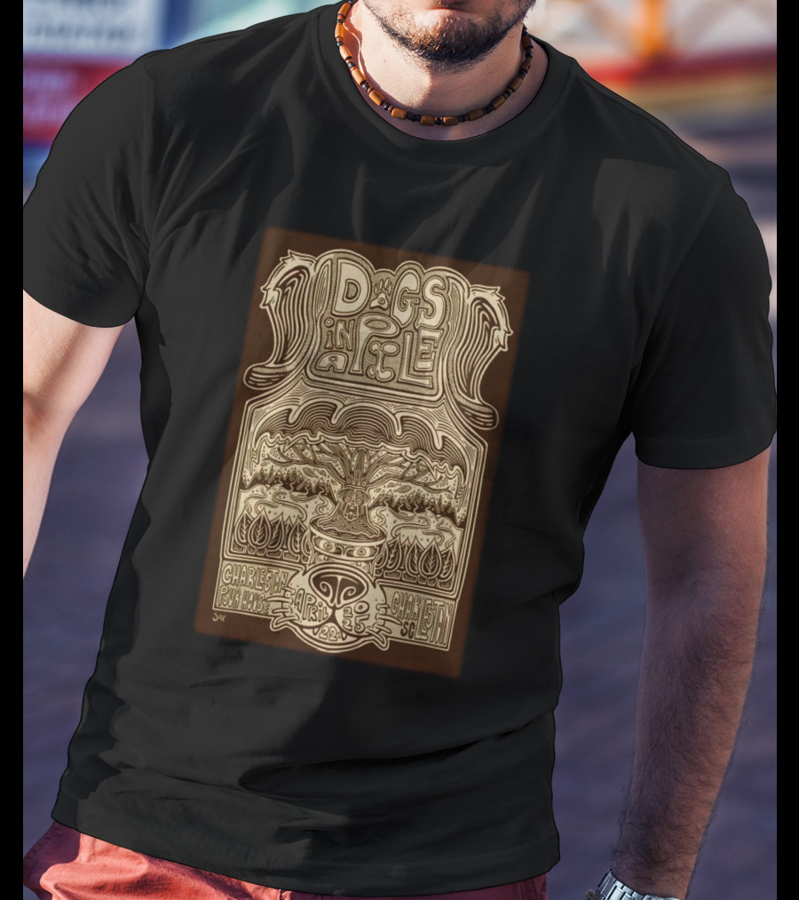 Dogs In A Pile The Charleston Pour House Charleston, SC April 22 2025 Tour T-Shirt