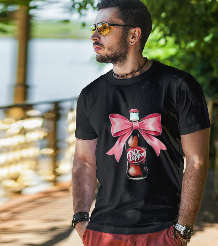 Dr Pepper Pink Bow Coquette T-Shirt