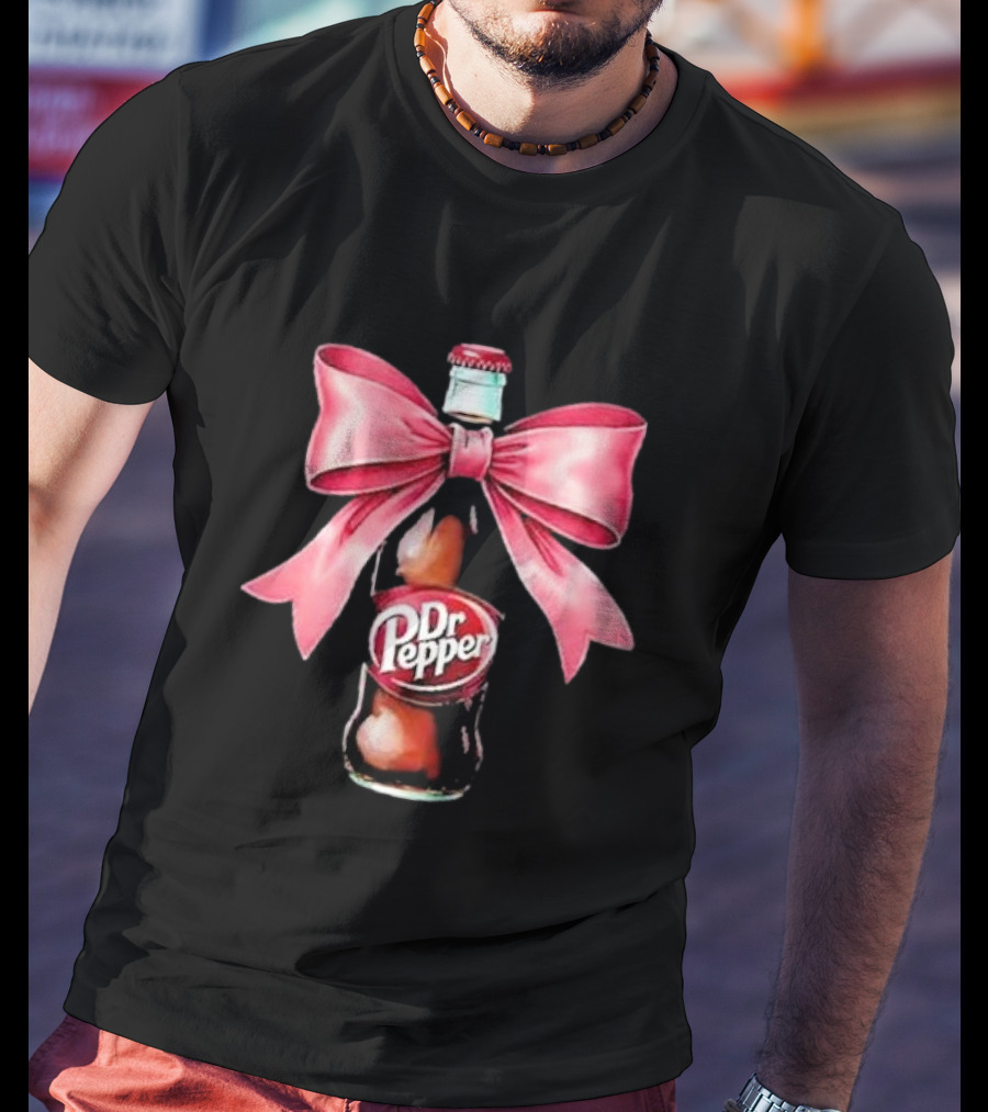Dr Pepper Pink Bow Coquette T-Shirt
