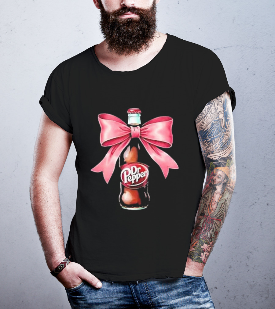Dr Pepper Pink Bow Coquette T-Shirt