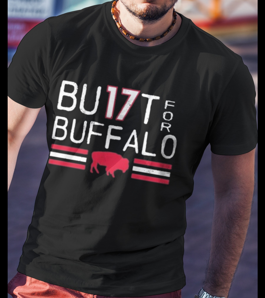 Eric Wood Wearing Bu17t For Buffalo Built For Buffalo T-Shirt