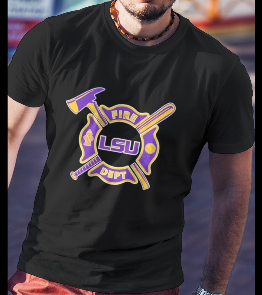 Fire Dept X LSU Tigers T-Shirt