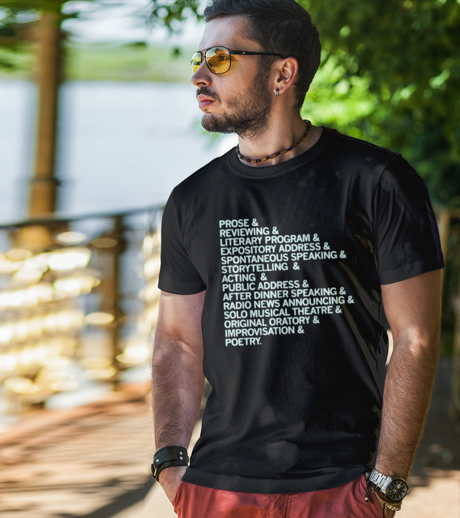 Events Speech List T-Shirt