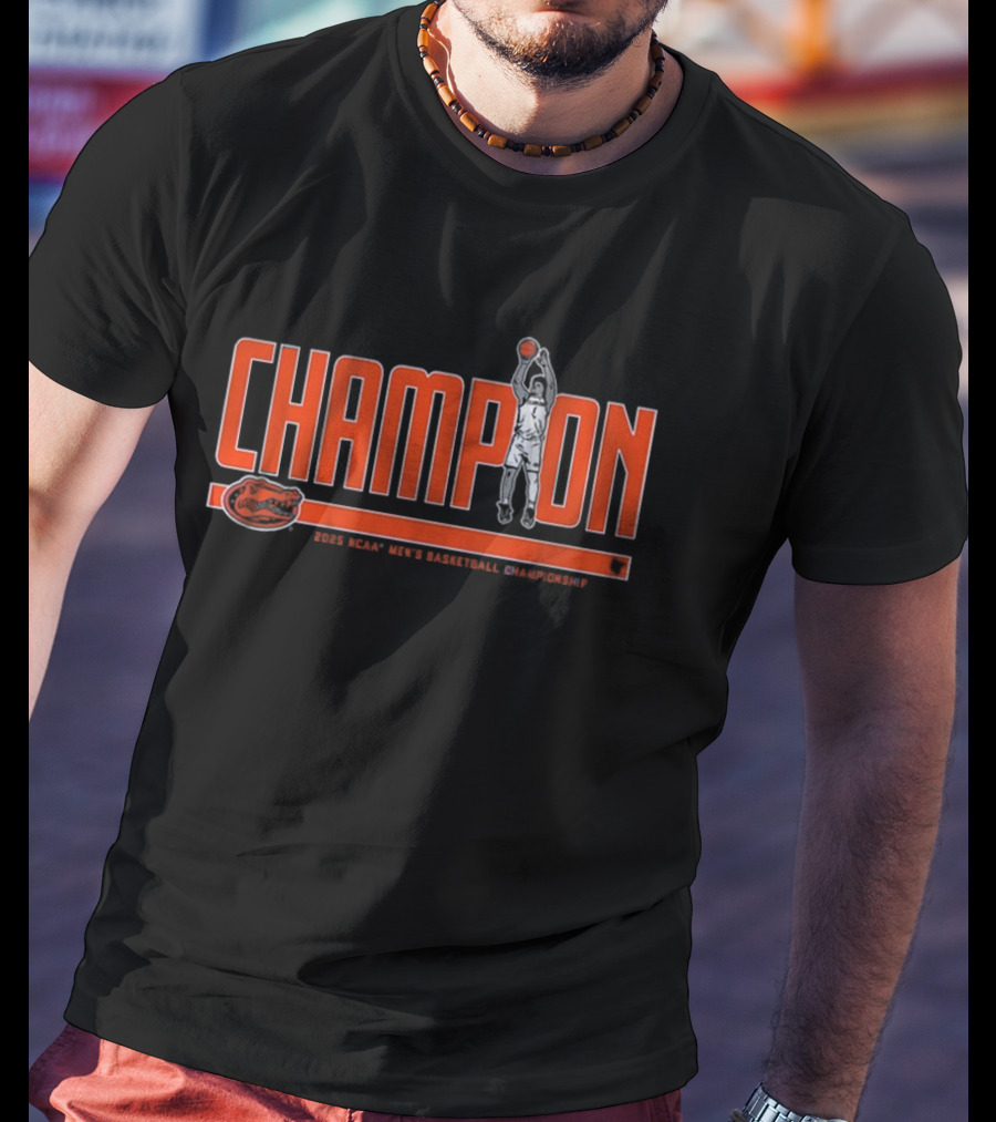 Florida Basketball Walter Clayton Jr. Champion 2025 T-Shirt