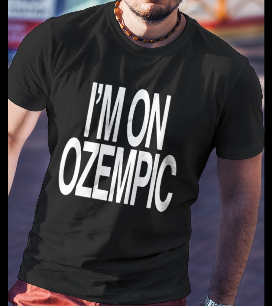Fat Nick Wearing I’m On Ozempic T-Shirt