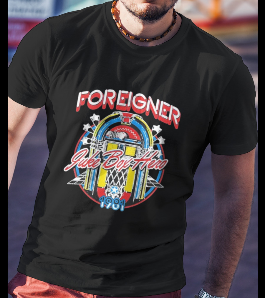 Foreigner Juke Box Hero 2025 T-Shirt