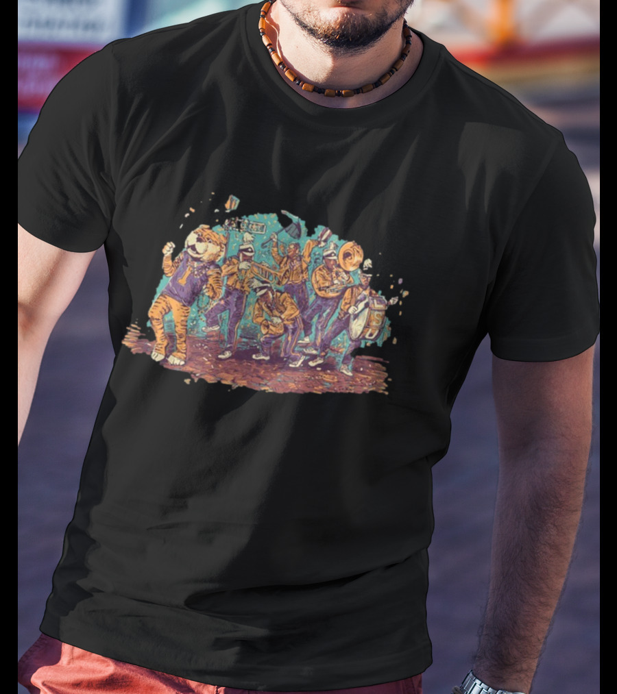 Funny LSU Tigers Mardi Gras 2025 T-Shirt