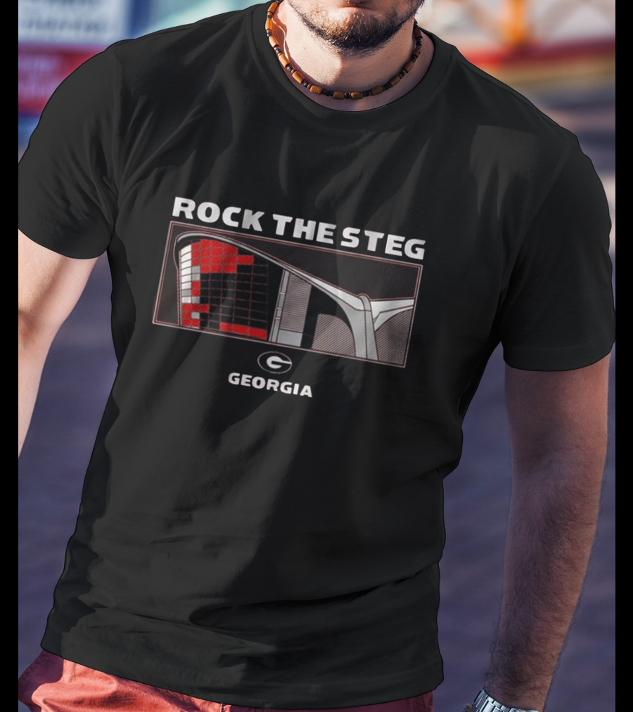 Georgia Bulldogs Football Rock The Steg NCAA T-Shirt