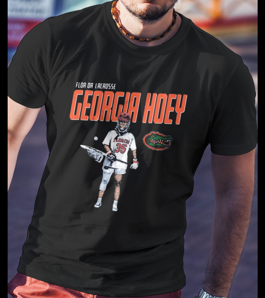 Georgia Hoey Florida Gators Lacrosse NCAA Division I Cartoon 2025 T-Shirt