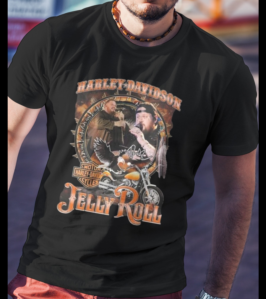 Harley-Davidson Jelly Roll Signature News 2025 T-Shirt