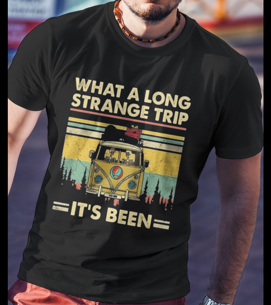 Grateful Dead It’s Been A Long Strange Trip Hippie Fan Rock What A Long Strange Trip It’s Been Vintage T-Shirt