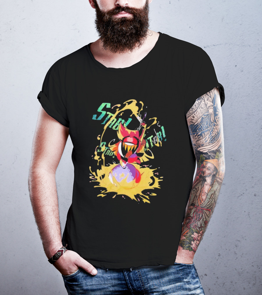 Hazbin Hotel Niffty Gold Glitter T-Shirt