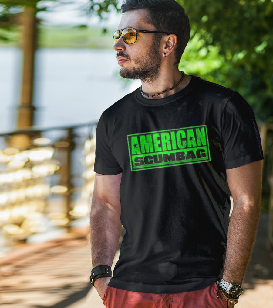 Hazheart American Scumbag Logo T-Shirt