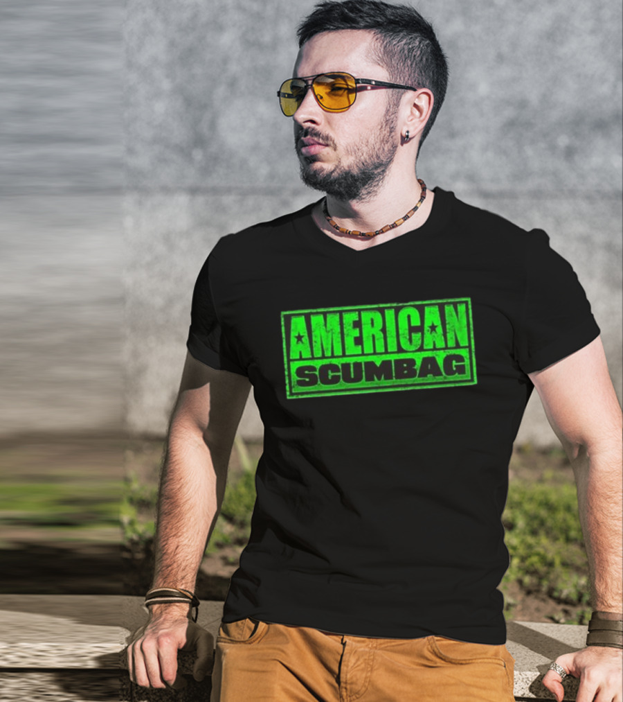 Hazheart American Scumbag Logo T-Shirt