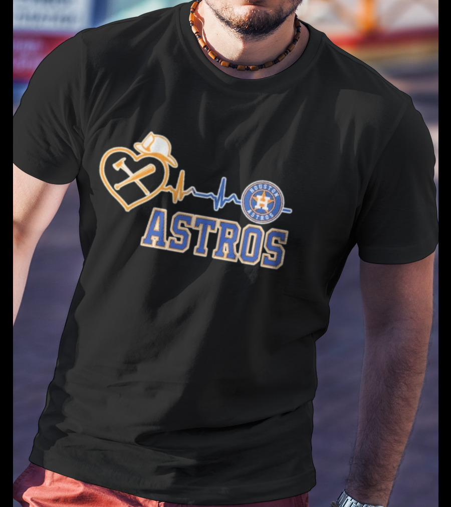 Houston Astros Heart Logo T-Shirt