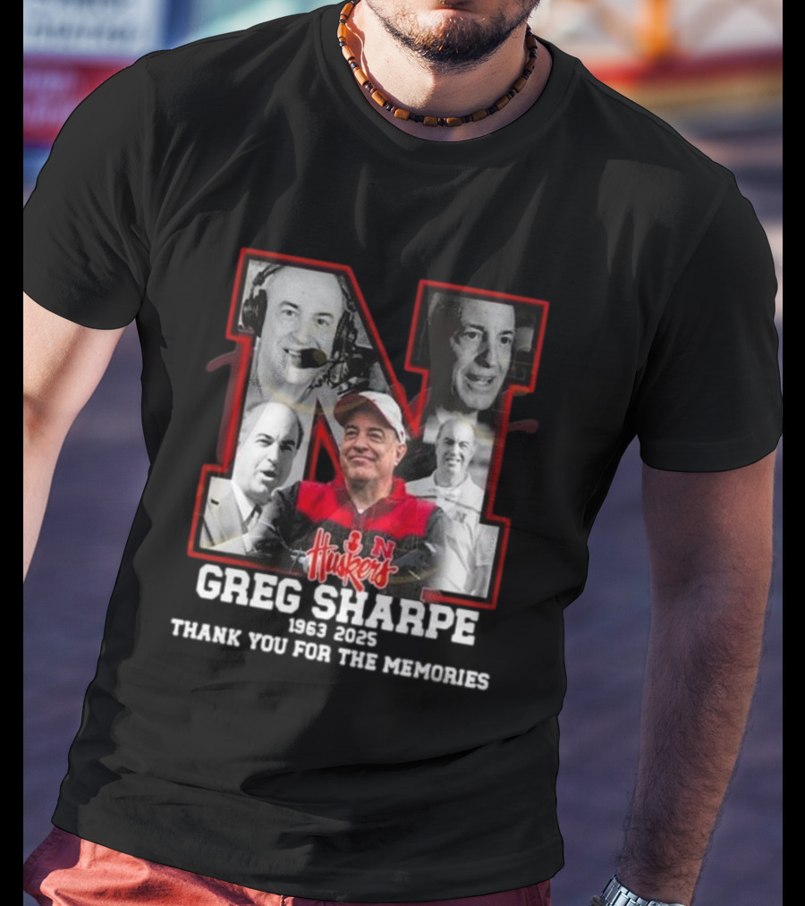 Greg Sharpe 1963-2025 Thank You For The Memories T-Shirt