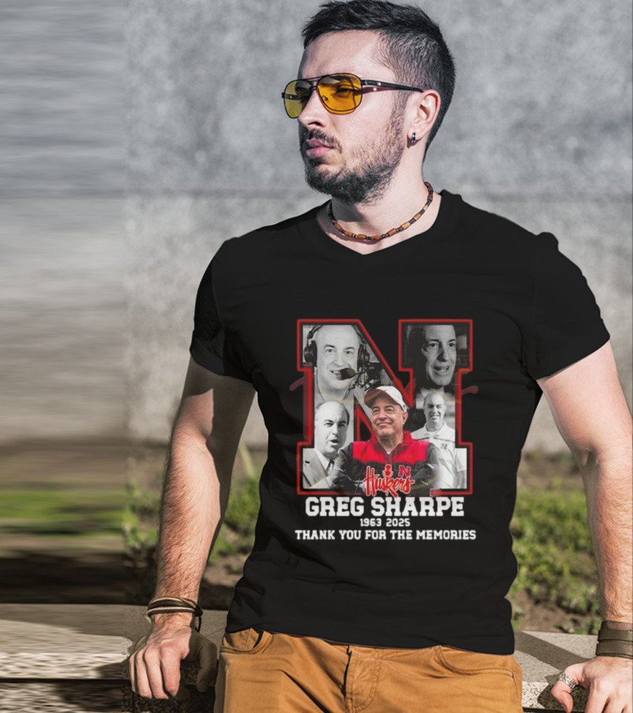Greg Sharpe 1963-2025 Thank You For The Memories T-Shirt