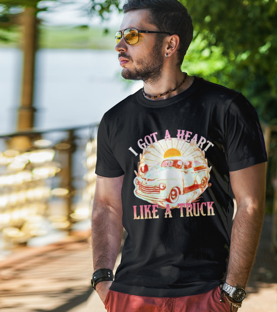 Heart Like A Truck Western Boho Sunset Desert T-Shirt