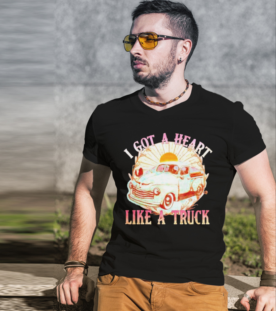 Heart Like A Truck Western Boho Sunset Desert T-Shirt