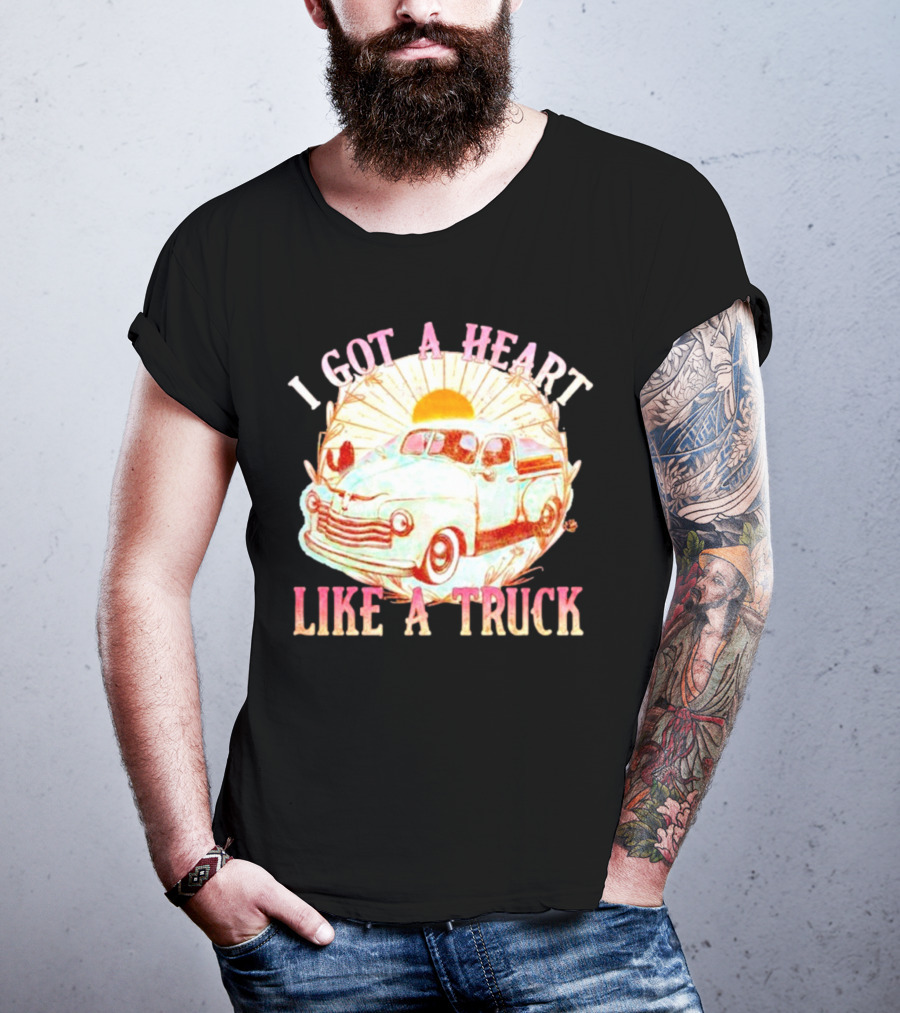 Heart Like A Truck Western Boho Sunset Desert T-Shirt