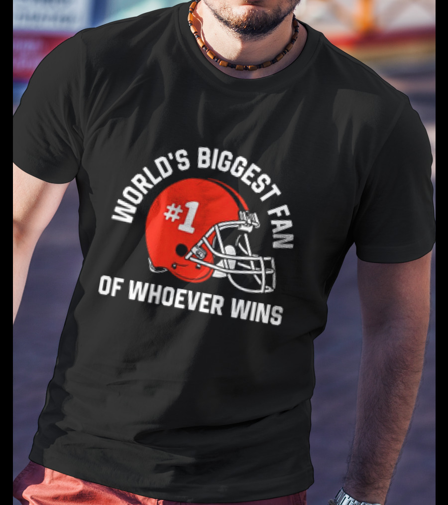 Helmet World’s Biggest Fan Of Whoever Wins T-Shirt