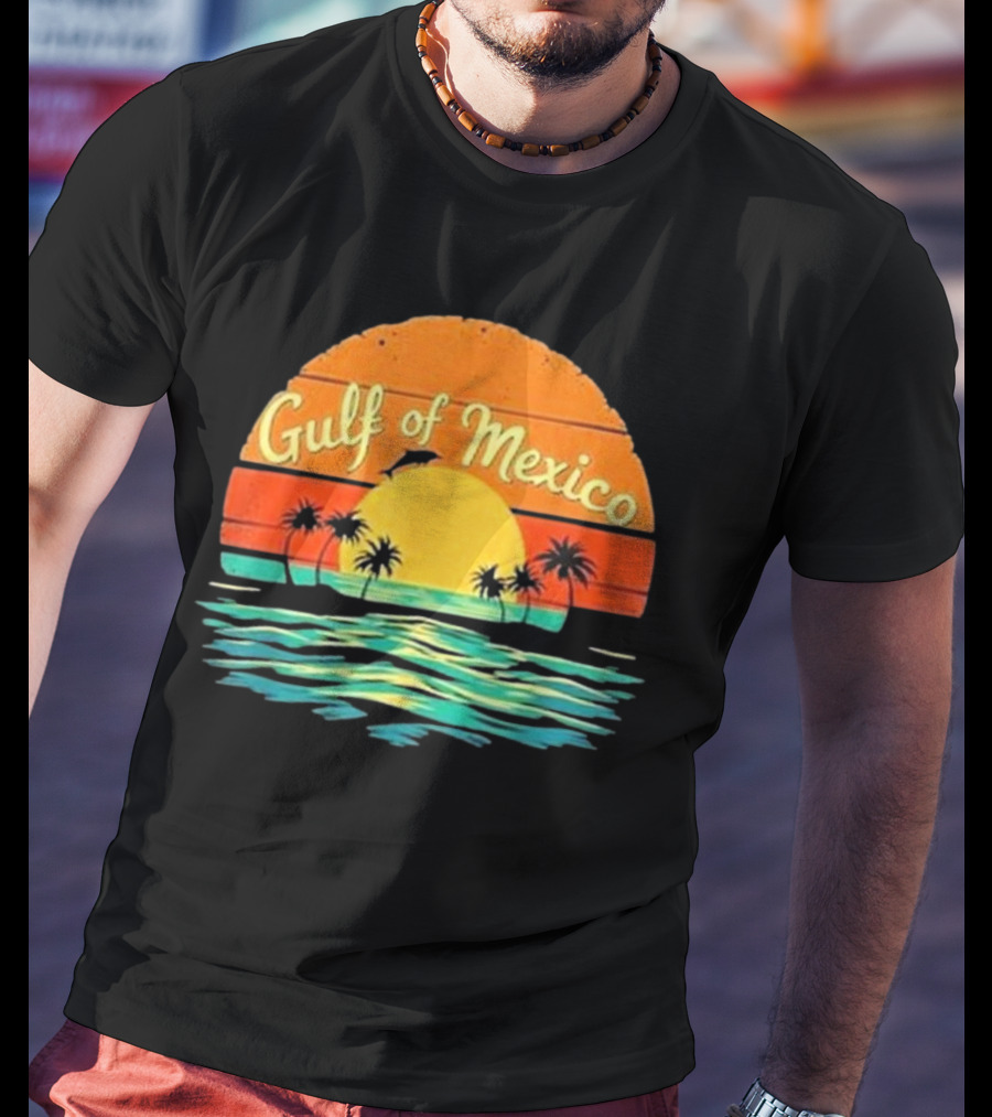 Gulf Of Mexico Beach Palms Summer Vacation T-Shirt