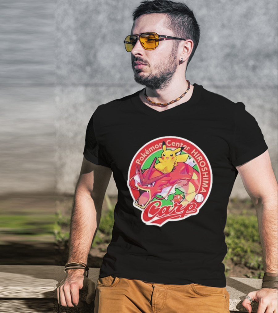 Hiroshima Toyo Carp X Pokémon Center Hiroshima T-Shirt