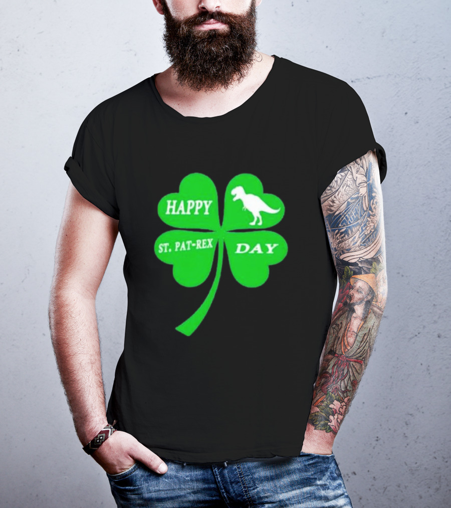 Happy St Pat-rex Day Shamrock T-Shirt