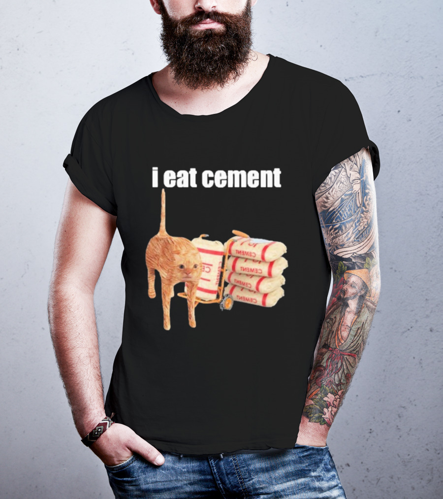 I Eat Cement Cat T-Shirt