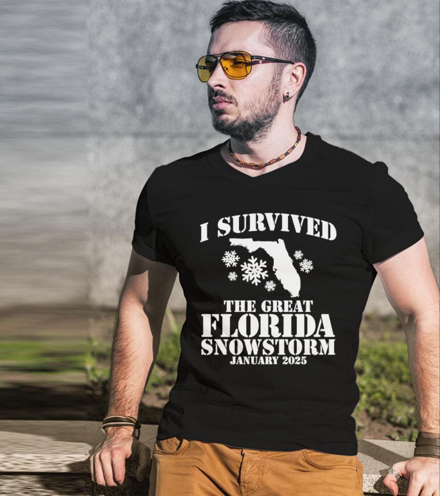 I Survived The Great Florida Snowstorm January 2025 T-Shirt