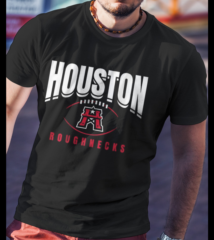 Houston Roughnecks Football Outline T-Shirt