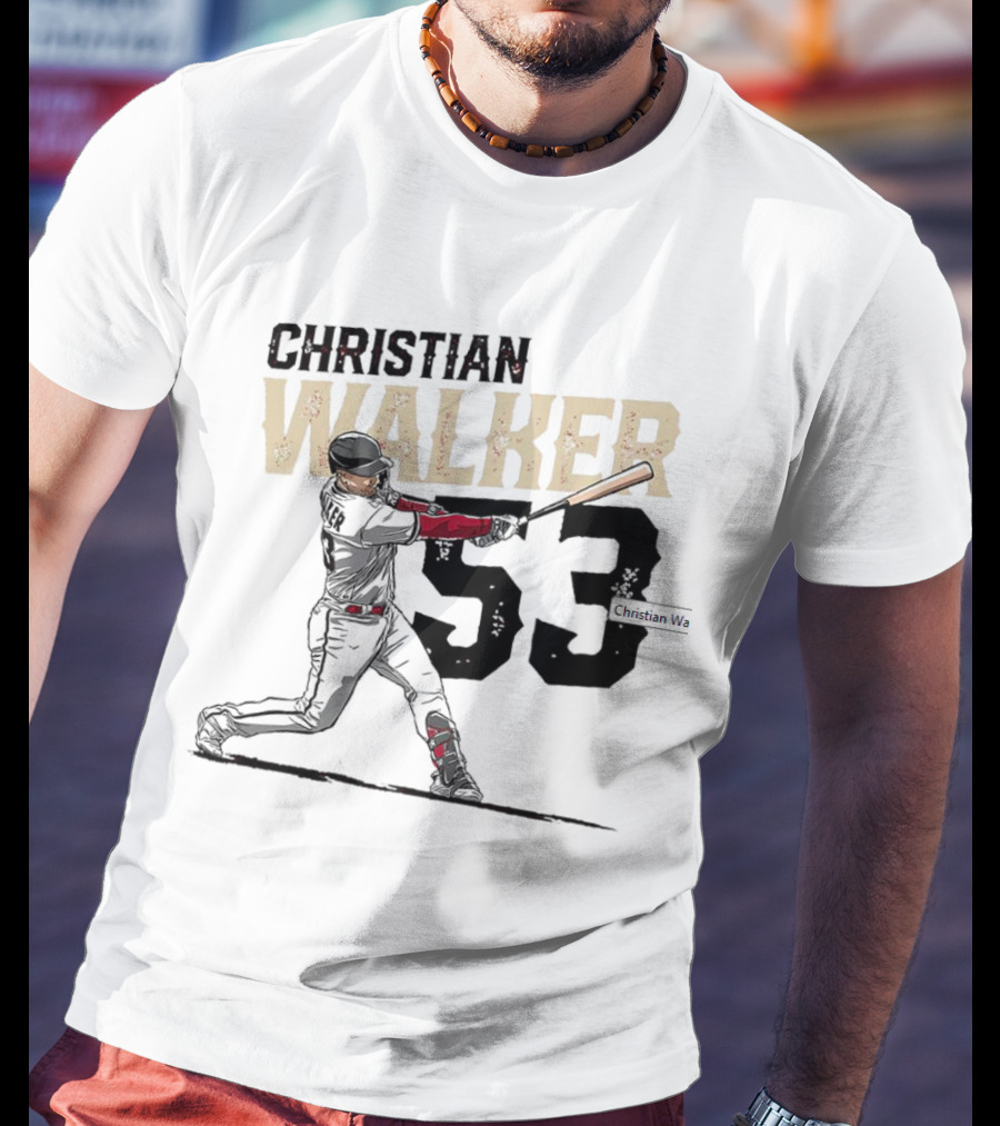 Christian Walker 53 Arizona Diamondbacks Slugger T-Shirt